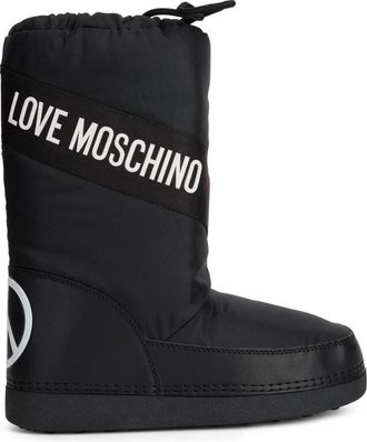 Love Moschino Snowboots - Dames - Winterlaarzen - Zwart - 41 EU - Leer - Schoenen