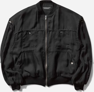 Undercover Women s Straps Bomber Jacket Black