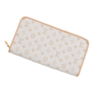 Louis Vuitton Monogram Mini Beige Ivory Monogram Mini Long Wallet (Bi-Fold) (Pre-Owned)