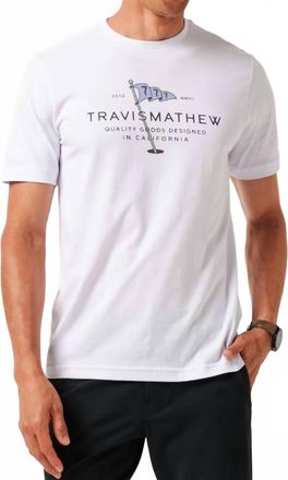 Travis Mathew Worth A Shot Short Sleeve Tee In White