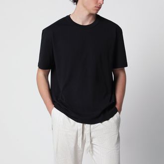 Tekla T-shirt a manica corta nera slavata