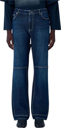 Jean Paul Gaultier Cut-Out Jeans - Heren - Regular Fit Jeans - Blauw - W28 - Katoen - Jeans