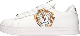 Versace Jeans Couture Fondo Court 88 Sneakers - Dames - Sneakers - Wit - 41 EU - Leer - Schoenen