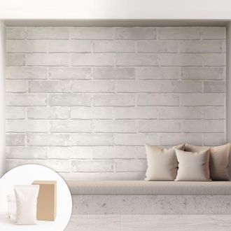 Tulup Carta Da Parati Facile Da Installare - Vlies Per Arredamento Interno - Per Pareti - Stile Moderno - Con Colla Gratuita Muro Di Mattoni 208x146 Cm
