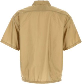 Prada Mens Beige Re-Nylon Shirt Cammello Camicie