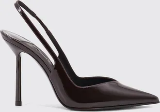 Le Silla Slingback Vivienne in pelle verniciata con tacco alto a spillo