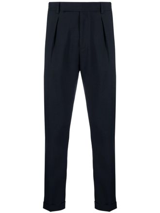 Paul Smith straight-leg tailored wool trousers - men - Wool/Cupro/Cotton - 34 - Blue