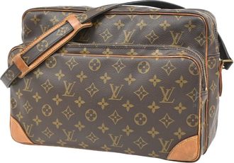 Louis Vuitton Nil Messenger Monogram Canvas Brown Canvas Handbag (Pre-Owned)
