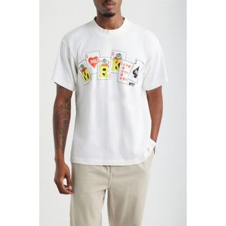 Market Royal Flush Cotton Graphic T-Shirt in White at Nordstrom, Size Xx-Large