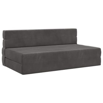 vidaXL Sof&aacute; Cama Plegable Gris Oscuro 152 X 86,5 X 60 Cm Tela Vidaxl