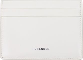 Jil Sander Herrens Dokumentenhalter Leder Wei&szlig;/Dirty White