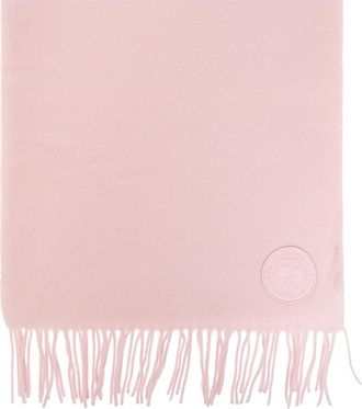 Canada Goose Wollen sjaal met kasjmier en franjes - unisex - Accessoires - Roze - Maat: ONE Size Wol