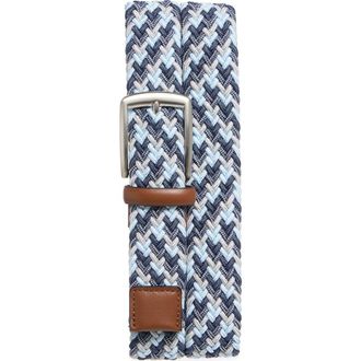Original Penguin Classic Stretch Braided Belt in Blue at Nordstrom Rack, Size X-Large