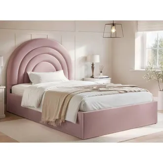 Flair Ava Small Double Ottoman Bed in Pink