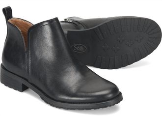 S&ouml;fft Womens Beatrice Waterproof Leather Booties In Black
