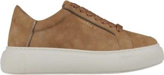 Alexander Smith Pearl Donna in cognac en details in brons laminaat - Dames - Sneakers - Bruin - 39 EU - Schoenen