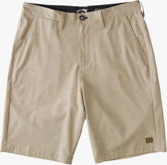 Billabong Mens Billabong Crossfire Slub 21 Shorts Khaki Stretch Flat Front DDR2246