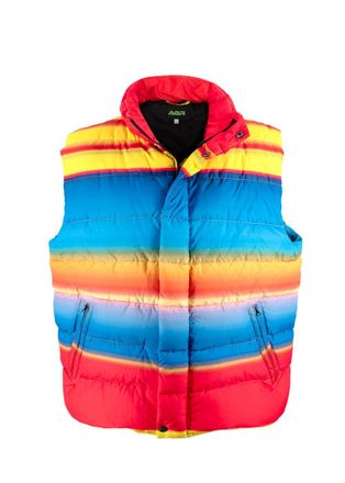 AGR Rainbow Stripe Gilet Size L