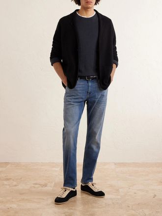 Eleventy Cotton and Silk-Blend Sweater