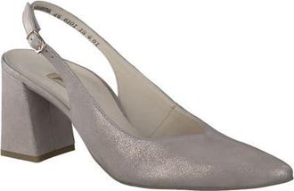 Paul Green Toluca Pointed Toe Slingback Pump in Cachemire Metallic Suede at Nordstrom, Size 10Us