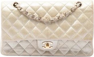Chanel Pre-owned Vintage Double Flap Schoudertas - Dames - Pre-owned - Geel - Maat: ONE Size Leer