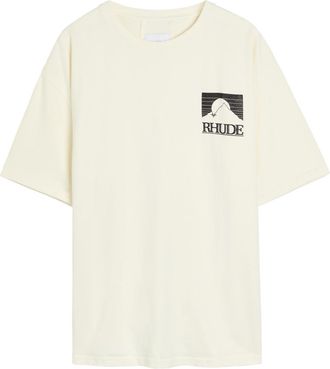 Rhude Rhude Moonlight Pack Printed Cotton T-shirt - White - XL