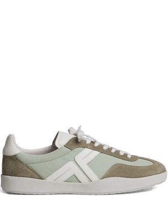 Fursac leather lace-up sneakers - Green