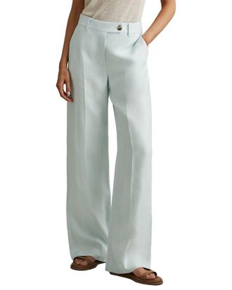 Reiss Lori Wide Leg Linen-Blend Trouser