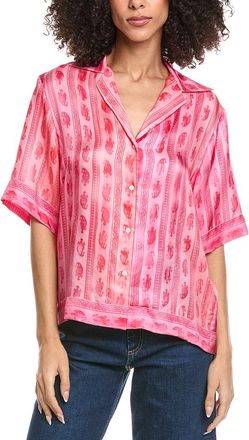 Sandro Silk Printed Shirt