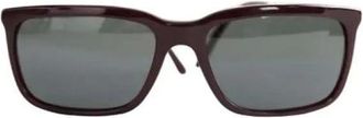 Burberry Pre-owned Accessories, female, Red, Size: ONE SIZE Pre-owned Plastic Sunglasses