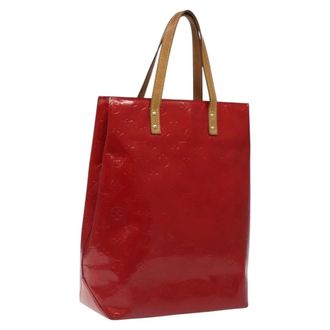 Louis Vuitton Reade Monogram Vernis Red Patent_Leather Handbag (Pre-Owned)