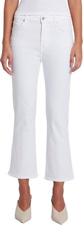7 For All Mankind High-Rise Slim White Kick Flare Jean