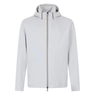 Herno Light Jackets, male, White, Size: XL Lightweight Jacket with Hood