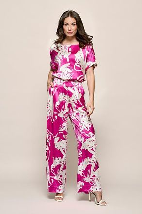 Mart Visser Benfield Print Broek Licht Berry / Offwhite