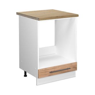 Vicco Armario Para Horno Empotrado Fame-line, Roble Dorado, 60 Cm, Et Roble