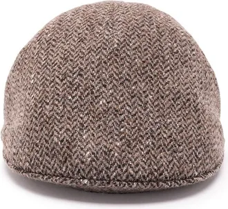 Brunello Cucinelli Dazzling & Sparkling Chevron Flat Hat