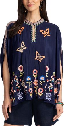 Johnny Was Nuria Silk Poncho