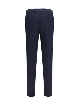 Brunello Cucinelli Mens Cotton Blend Chino Pants Navy Cotton; Elastane Trousers