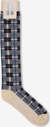 Jacob Cohen Karierte Socken aus Baumwolle und Kaschmir