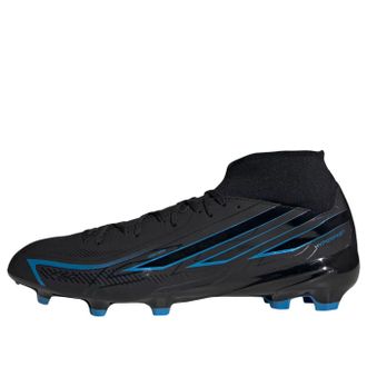 adidas F50 Hyperfast League Mid FG Black Lucid Ray Blue KJ3421