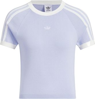 adidas (WMNS) adidas originals Summer Knit T-Shirt Asia Sizing Purple White JI7050