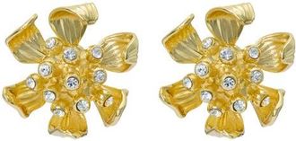 Ted Baker Futura Furled Flower Stud Earrings in Metallic Gold at Nordstrom
