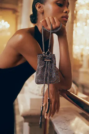 Maeve Beaded Mini Bucket Bag