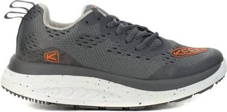 Keen Mens Wk400 Walking Shoes In Steel Grey/scarlet Iris
