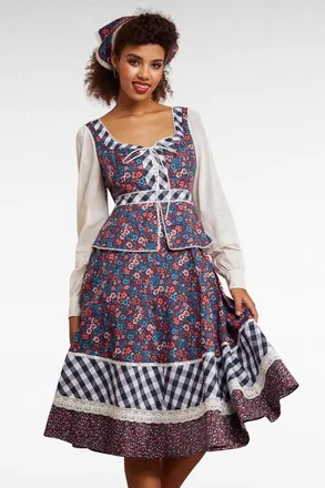 ModCloth Camille Corset Midi Dress, ModCloth x Gunne Sax in Circes Crown at Nordstrom, Size X-Large