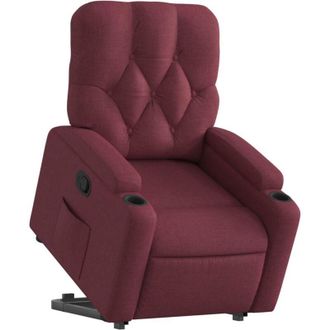 vidaXL Vidaxl - Sill&oacute;n Reclinable Elevable Tela Rojo Tinto