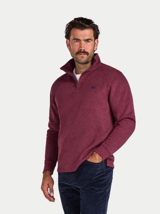 Raging Bull French Rib Quarter Zip Sweatshirt in Burgundy at Nordstrom, Size Xxx-Large