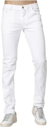 Jacob Cohen Nick Slim-Fit Jeans - Heren - Slim Fit Jeans - Wit - W37 - Katoen - Jeans