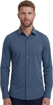 HUGO BOSS Blue Slim Solid Shirt