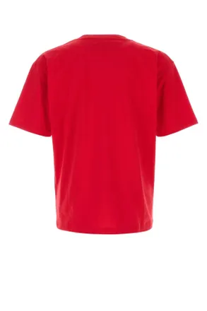 Valentino Garavani Logo-Printed Cotton T-Shirt - Red